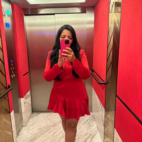 Ludovica Ruched Satin Minidress Misha - Picture 4 of 4